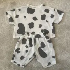 バースデイ　牛柄　Tシャツ＆ショートパンツセット　セットアップ　90 男の子