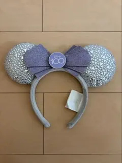 海外限定　カリフォルニアディズニー　100周年記念　ミニー　カチューシャ