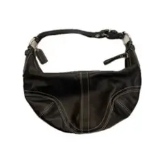 COACH レザー ハンドバッグ ブラック