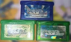 ポケットモンスター ルビー・サファイア・エメラルド 3本セット