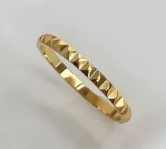 新品　デザイン ナローリング　ステンレス　指輪　リング　14号