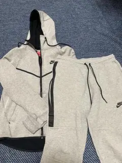 廃盤 NIKE テックフリース セットアップ パーカー パンツ グレー 赤タグ
