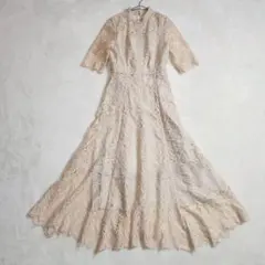 Dorry Doll 配色レース×ハシゴレース切り替えワンピースドレス ロング丈のサムネイル