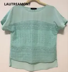 LAUTREAMONT ロートレアモン 半袖ブラウス レース 刺繍カットソーのサムネイル