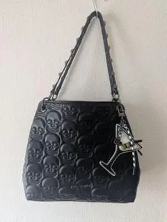 Betsey Johnson XO Skull Tote チャーム付き Y2K