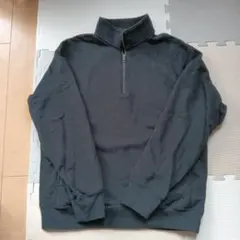 UNIQLO ブラック ハーフジップ トレーナー M