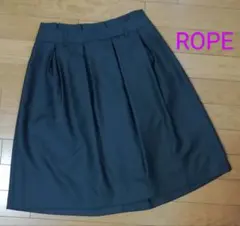 【ロペ】フレアスカート　ネイビー　38　美品のサムネイル