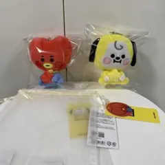 BT21 モバイルスタンドぬいぐるみ CHIMMY TATAセット