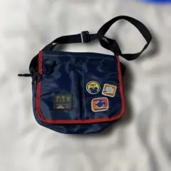ネイビー ショルダーバッグ パッチ付き ミッキーのサムネイル