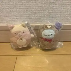 すみっコぐらし 映画 てのりぬいぐるみ とかげ くま工場長 しろくまのぬいぐるみ