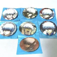 銀魂 坂田銀時 百面相 全6種 コンプリート マット缶バッジコレクション
