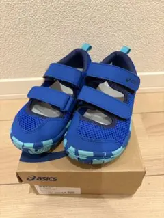 asics キッズ サンダル ライトブルー　18.5㎝のサムネイル