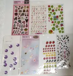 使いかけ ぷくぷくシール 立体シール キティちゃん他