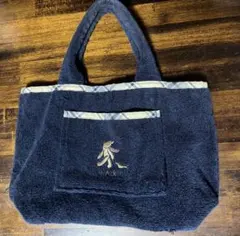 DAKS ダックス　トートバッグ　タオル地　ネイビーのサムネイル