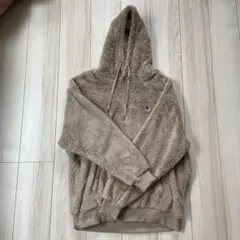 [新品]U.S. POLO ASSN. 　ボア　パーカー L ベージュ　ロゴ