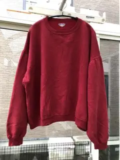 Jerzees スウェット XL 赤　太アーム　メキシコ　短丈