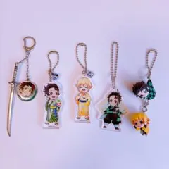 鬼滅の刃 アクリルチャーム マスコット 6点セット