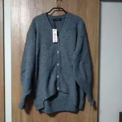 未使用 LOUNIE グレー 長袖カーディガン フリーサイズ