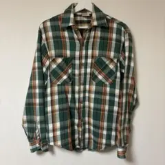70's BIG MAC ネルシャツ　緑　チェックシャツ