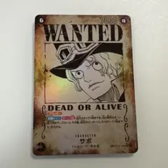 ワンピース カードゲーム サボ WANTED　手配書　sp
