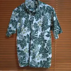 ②PICONE ピッコーネ 半袖プリントブラウス サイズ40 葉っぱ 綿100