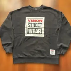 FOREVER21×VISION STREET WEAR 黒トレーナー　M