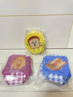 パンどろぼう　ブロッコリーくじ　C賞　パン・おにぎりポーチ　3個セット