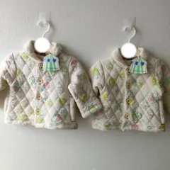 tickle museum アイボリー ジャケット 80　ラグマート　双子