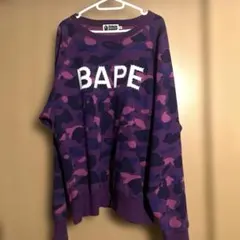 A BATHING APE APEE クレイジーパターン カモ柄 スウェット - メルカリ