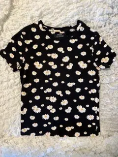 Bershka デイジー柄 ミニTシャツ 韓国風 夏トップス 夏服のサムネイル