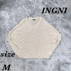 INGNI イング (M) サマーニット ドルマンスリーブ 透け感 キラキラ