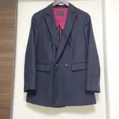 【美品】TOMORROWLAND ダブルブレスト ジャケット オールシーズン 紺