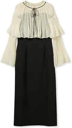 セルフォード ブラウスケープ付きドレス CWFO251302 レディース S