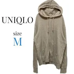 ユニクロ【M】パーカー　スウェット　長袖　フード付き　メンズ　トップス シンプル