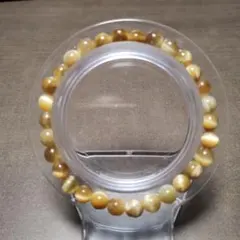 天然石ビーズブレスレット 16cm✕２本　　ゴールデンタイガーアイ