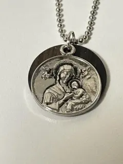 新品　マリア様像　プレート　ネックレス　3-39