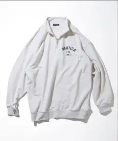 ノーティカ アーチロゴ スウェットシャツ ハーフジップ