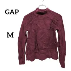 GAP【M】ボルドー ハイネックセーター