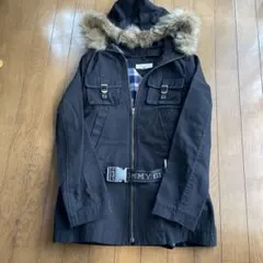 Tommy Girl フード付きマウンテンパーカー S/P 黒