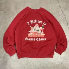 80s USA製 Tultex サンタクロース スウェット L ヴィンテージ