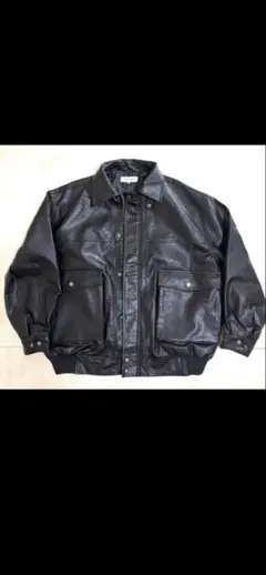 黒 レザージャケット カジュアル