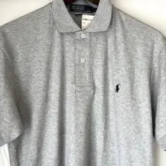 未使用 アメリカ製 ラルフローレン ポロシャツ グレー 90s ビンテージ