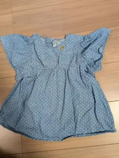 サイズ110☆slapslip 肩フリル　デニム　トップス