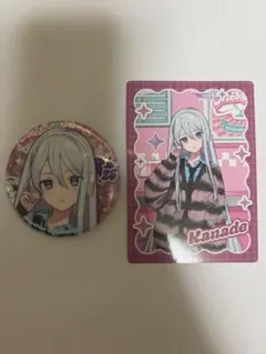 プロセカ　宵崎奏　メロパレ　缶バッジ&トレカセット