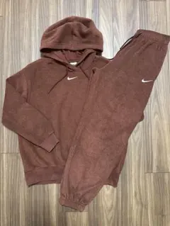 Nike ブラウン スウェットセット　パーカー　パンツ　セットアップ
