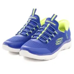 SKECHERS スニーカー　ブルー　キッズ　23cm