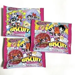 新品未開封　刺繍缶バッジ　ビスケット　セット　パワーパフガールズ　パワパフ　食玩