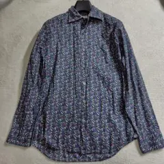 ポールスミス　ドレスシャツ　長袖　花柄　総柄　マルチカラー　春夏