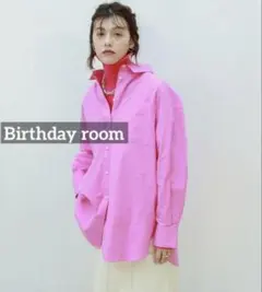 k0539 Birthday room タイプライターオーバーサイズシャツのサムネイル
