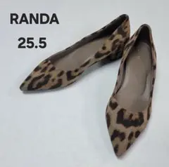 RANDA ランダ　パンプス　ローヒール　レオパード柄　豹柄　25.5